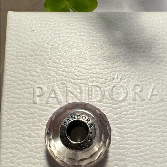Authentic Retired Pandora ‘Shoreline Sea Glass’ Murano Faceted S925 Charm - Picture 7 of 11